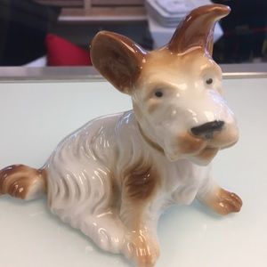 Terrier Dog Ceramic Figurine 5.5”